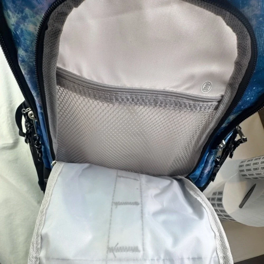 Fuel Sport Shock Backpack Blue Galaxy Nebula Print Laptop Pocket GX5 110481 NWT